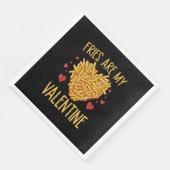 Serviette En Papier Frites Sont Mon Valentin (Coin)