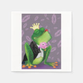 Serviette En Papier Frog Prince - Kiss Me - Drôle (Devant)