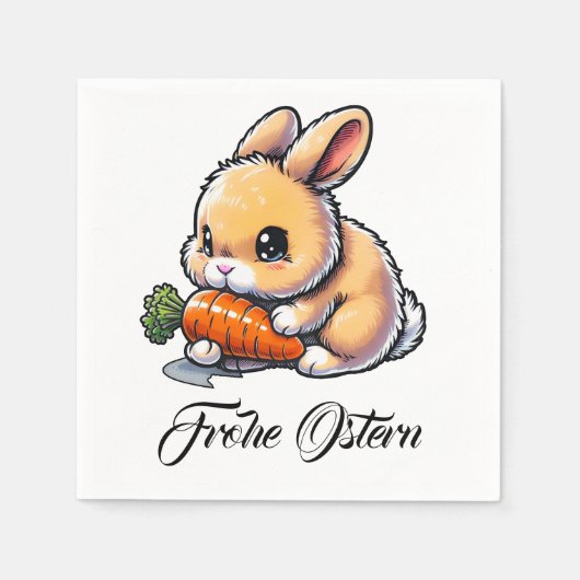 Serviette En Papier Frohe Ostern (Devant)