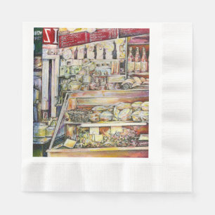 Serviette En Papier Froid Brew dans un Hot Deli