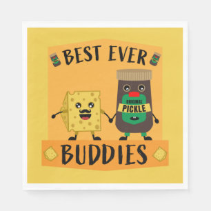 Serviette En Papier Fromage Au Cheddar Britannique Et Amateurs De Pick