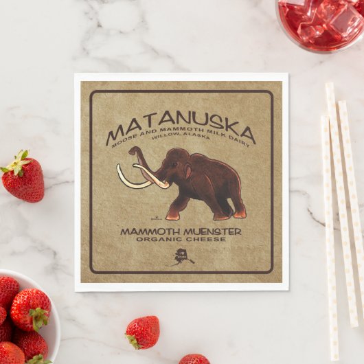 Serviette En Papier Fromage de menster Matanuska Mammoth (En situation)