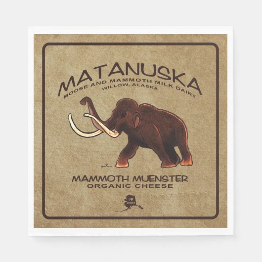 Serviette En Papier Fromage de menster Matanuska Mammoth (Devant)