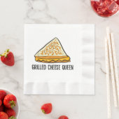 Serviette En Papier Fromage Grillé Queen Funny Fromage Grillé (En situation)