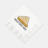 Serviette En Papier Fromage Grillé Queen Funny Fromage Grillé (Coin)