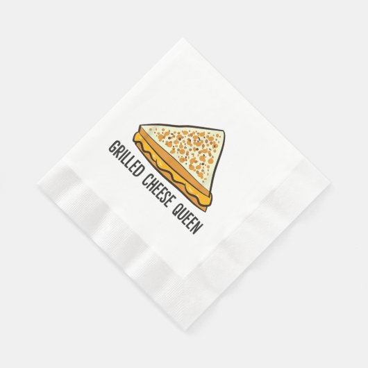 Serviette En Papier Fromage Grillé Queen Funny Fromage Grillé (Coin)