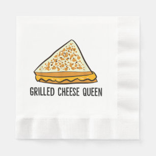 Serviette En Papier Fromage Grillé Queen Funny Fromage Grillé