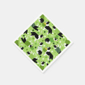 Serviette En Papier Frontale de la Saint Patrick Collie Motif (Coin)