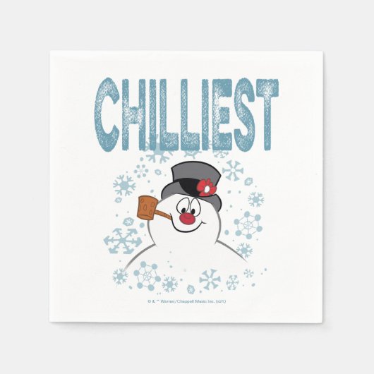 Serviette En Papier Frosty the Snowman™ | Chilliest (Devant)