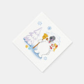 Serviette En Papier Frosty the Snowman™ | Frosty & Karen Winter Fun (Coin)