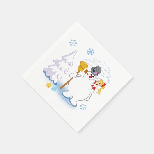 Serviette En Papier Frosty the Snowman™ | Frosty & Karen Winter Fun (Coin)