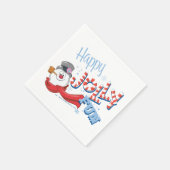 Serviette En Papier Frosty the Snowman™ | Joyeux Jolly Fun (Coin)