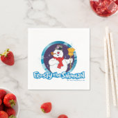 Serviette En Papier Frosty the Snowman™ | Portrait magique Frosty (En situation)