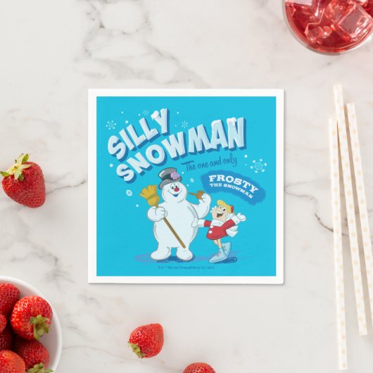 Serviette En Papier Frosty the Snowman™ | "Silly Snowman" (En situation)