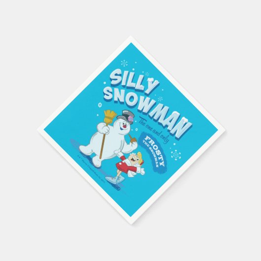 Serviette En Papier Frosty the Snowman™ | "Silly Snowman" (Coin)