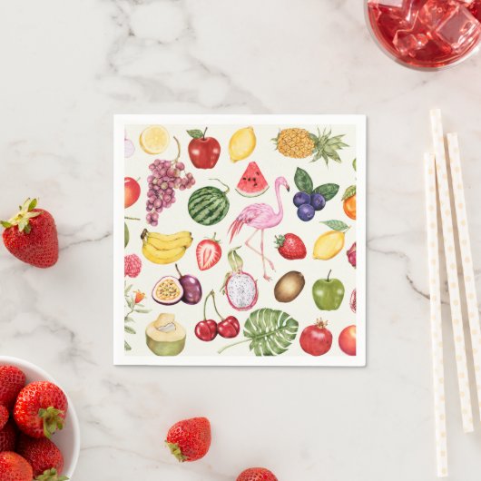Serviette En Papier Fruit (En situation)