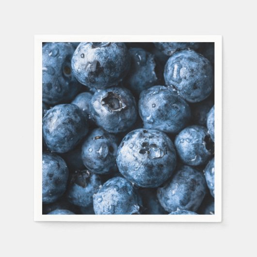 Serviette En Papier Fruit aux bleuets (Devant)