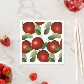 Serviette En Papier Fruit aux pommes rouges (En situation)