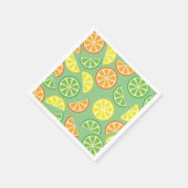 Serviette En Papier Fruit Citrus Slice Cuisine 1ère fête d'anniversair (Coin)