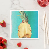 Serviette En Papier Fruit d'ananas tropical d'été Fête d'anniversaire (En situation)