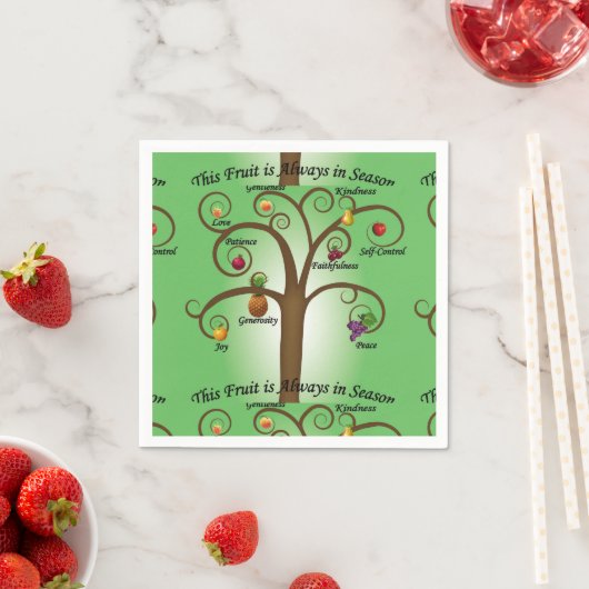 Serviette En Papier Fruit de l'Esprit toujours en saison Papier (En situation)