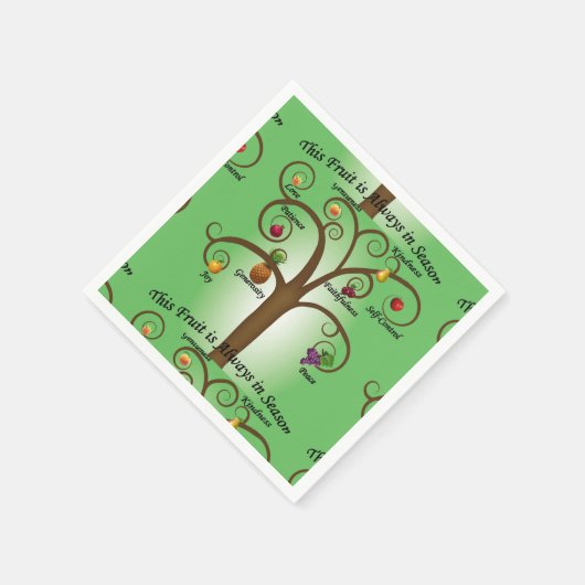Serviette En Papier Fruit de l'Esprit toujours en saison Papier (Coin)