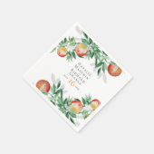 Serviette En Papier Fruit de verger d'été (Coin)