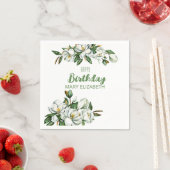 Serviette En Papier Fruit Floral Magnolia Vert Jart (En situation)