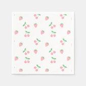 Serviette En Papier Fruit Fruit Fruit Fruit Fruit Fruit Cerise Rose (Devant)