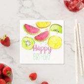 Serviette En Papier Fruit gamin fête twotii fruité fête napkin (En situation)