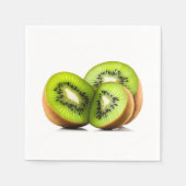 Serviette En Papier Fruit kiwi vert (Devant)