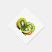 Serviette En Papier Fruit kiwi vert (Coin)