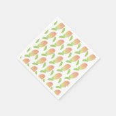 Serviette En Papier Fruit Mango tropical Green Orange Party (Coin)