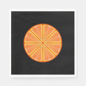 Serviette En Papier Fruit Orange Slice Graphisme Design serviettes (Devant)