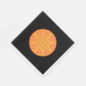 Serviette En Papier Fruit Orange Slice Graphisme Design serviettes (Coin)