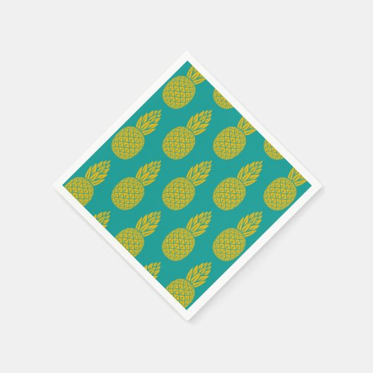 Serviette En Papier Fruit tropical ananas (Coin)