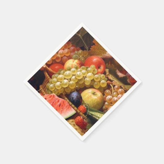 Serviette En Papier Fruits (Coin)