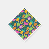 Serviette En Papier Fruits de la tropicale Ananas Banane Pastèque (Coin)