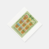 Serviette En Papier Fruits de l'Esprit Vert (Coin)