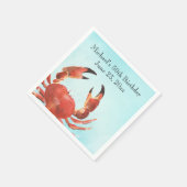 Serviette En Papier Fruits de mer Crabe bouille fête d'anniversaire (Coin)