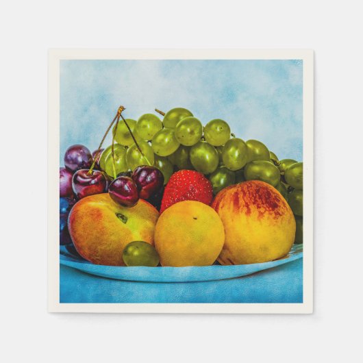 Serviette En Papier Fruits d'été (Devant)