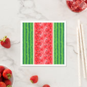 Serviette En Papier Fruits d'été frais de pastèque (En situation)