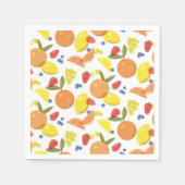Serviette En Papier Fruits du marché des agriculteurs Risographe grung (Devant)