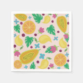 Serviette En Papier fruits et fleurs (Devant)