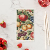 Serviette En Papier Fruits et Fleurs du Luxe Jardin Italien (En situation)