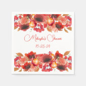 Serviette En Papier Fruits et fleurs Garlands Papier Napkin (Devant)