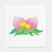 Serviette En Papier Fruits Et Fleurs Orientaux (Devant)