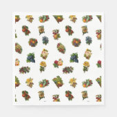 Serviette En Papier Fruits et fleurs vintages (Devant)