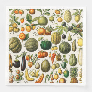 Serviette En Papier Fruits et légumes