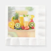 Serviette En Papier Fruits frais juteux (Devant)